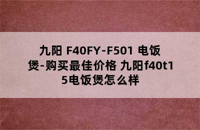 九阳 F40FY-F501 电饭煲-购买最佳价格 九阳f40t15电饭煲怎么样